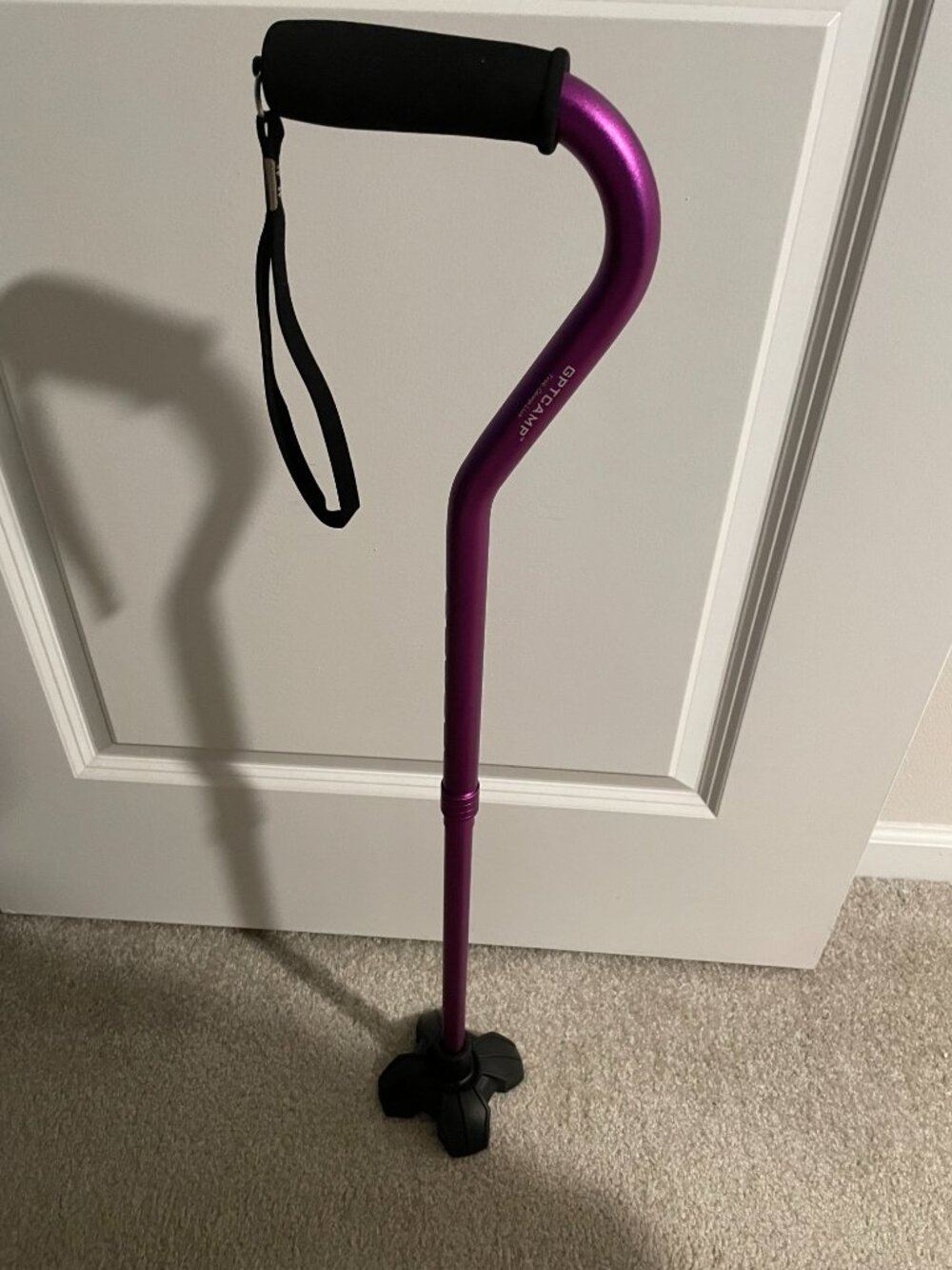 CANE: GPTCAMP Purple Adjustable Offset Cane
